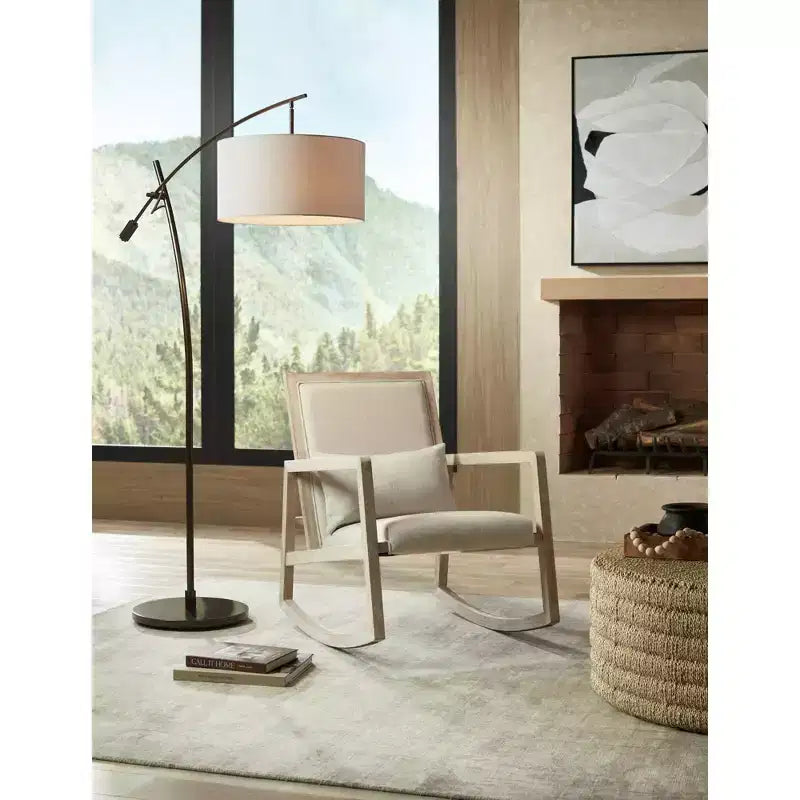 Modern Upholstered Rocking Chair