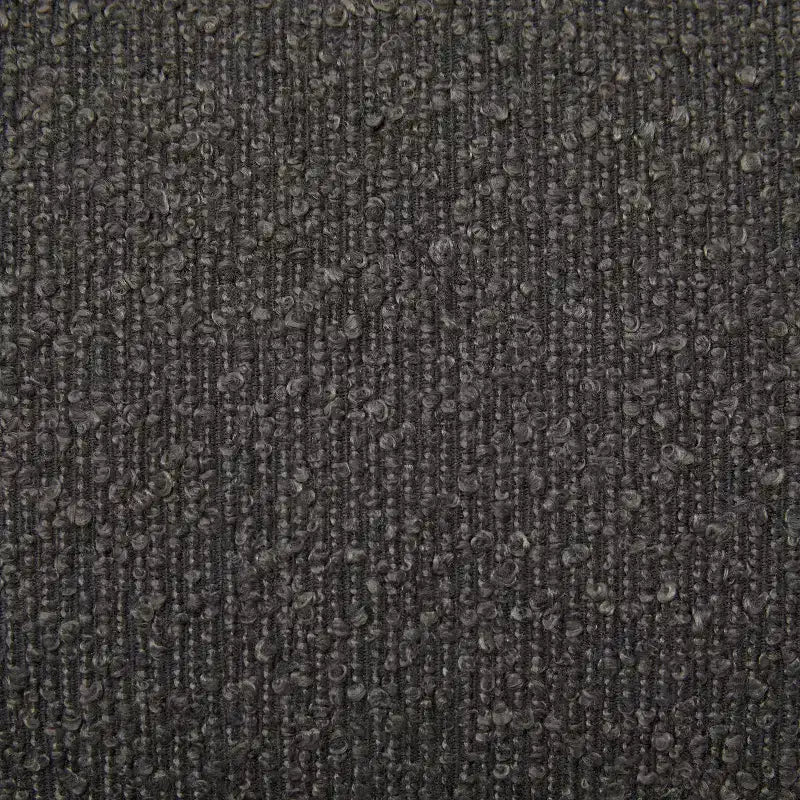 Modern Iron Boucle Upholstered 360 Swivel Accent Chair