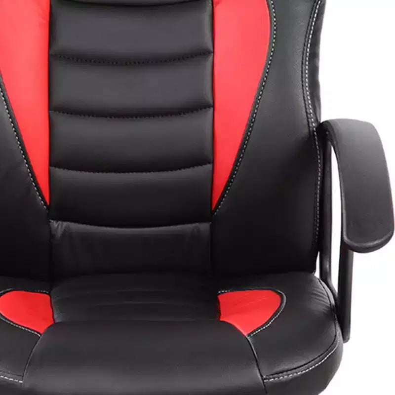 Kid's Ergonomics Gaming Chair 360 Swivel Chair with Wheels,Black/Red Computer Chair for Office&Home,Versatile Leisure Chair,Black/Red