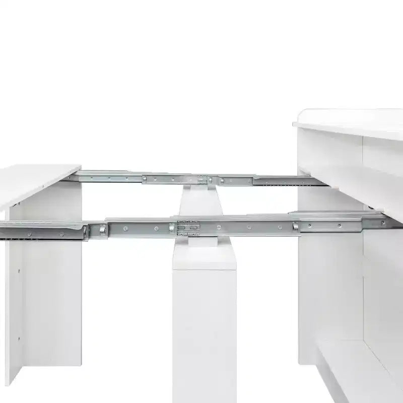 Wooden Dining Table for 6-8,Extendable Cnsole Table with Storage,Space-saving & Versatile Table for Living Room,Small Space,Apartment