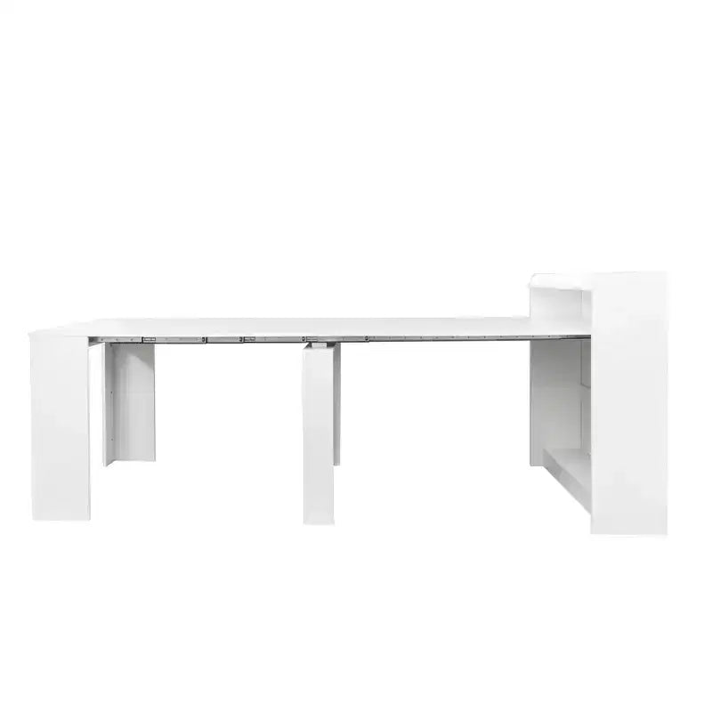 Wooden Dining Table for 6-8,Extendable Cnsole Table with Storage,Space-saving & Versatile Table for Living Room,Small Space,Apartment