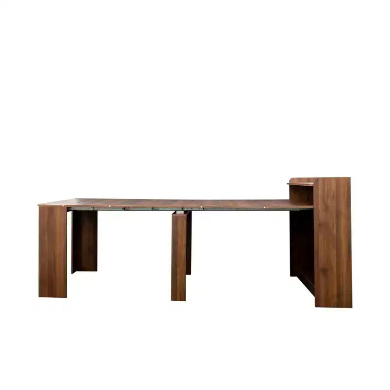 Wooden Dining Table for 6-8,Extendable Cnsole Table with Storage,Space-saving & Versatile Table for Living Room,Small Space,Apartment