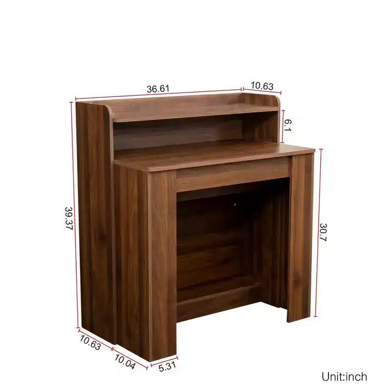 Wooden Dining Table for 6-8,Extendable Cnsole Table with Storage,Space-saving & Versatile Table for Living Room,Small Space,Apartment