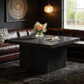 Square Coffee Table, 31.5-Inch Wood Center Table Cocktail Table