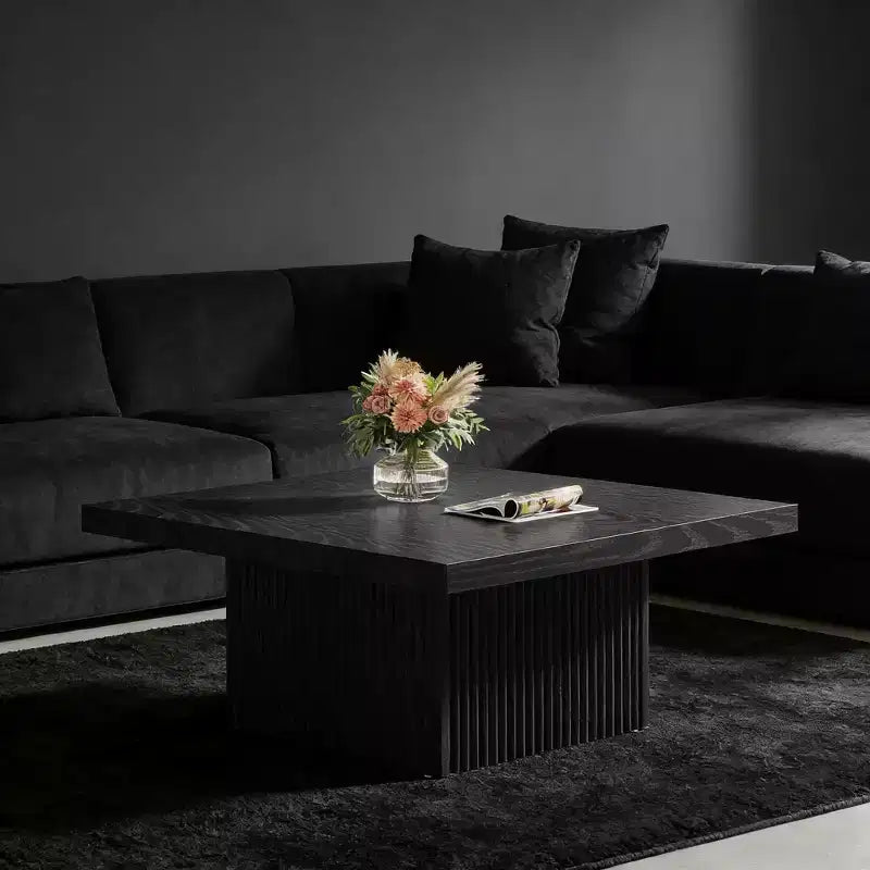 Square Coffee Table, 31.5-Inch Wood Center Table Cocktail Table