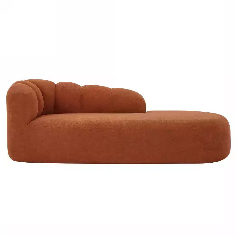 80 3-Seater Modern Curved Upholstered Sofa