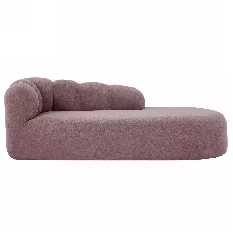 80 3-Seater Modern Curved Upholstered Sofa