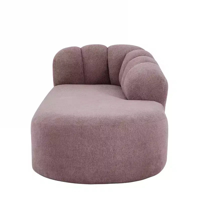 80 3-Seater Modern Curved Upholstered Sofa