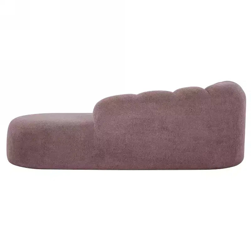 80 3-Seater Modern Curved Upholstered Sofa